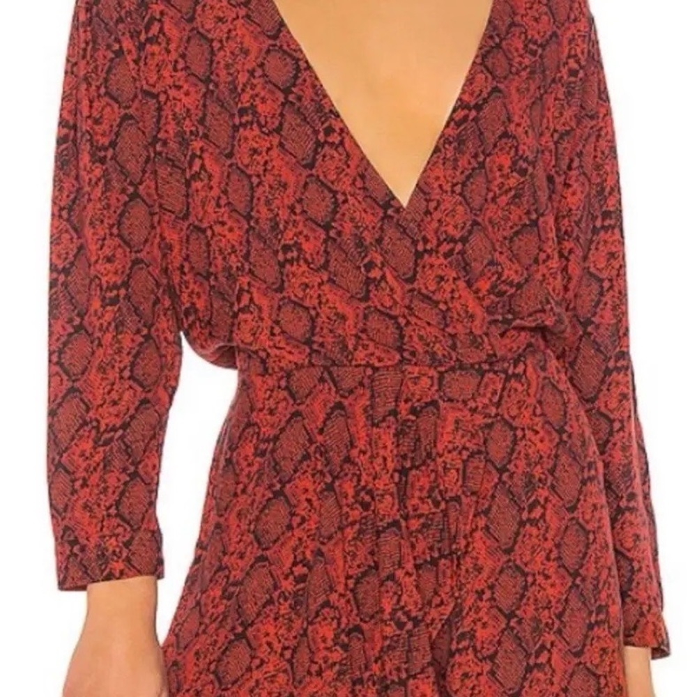 Blue life Snakeskin Romper / Size Small